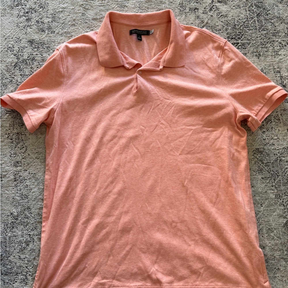 Banana Republic Peach Polo Shirt